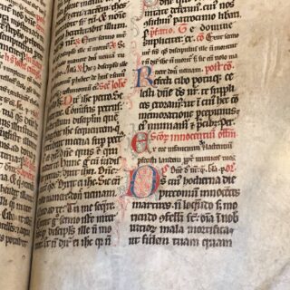 Manuscrit sur parchemin, Musée de la Cathédrale de Lausanne